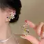 Tweeduj Lãng Mạn Nhiều Màu Sắc Zircon Bông Tai Hoa Dành Cho Nữ Thời Trang Bé Gái Hoa Giọt Nước Ngọt Ngào Bông Tai Trang Sức Tiệc Tinh Tế Quà Tặng VN