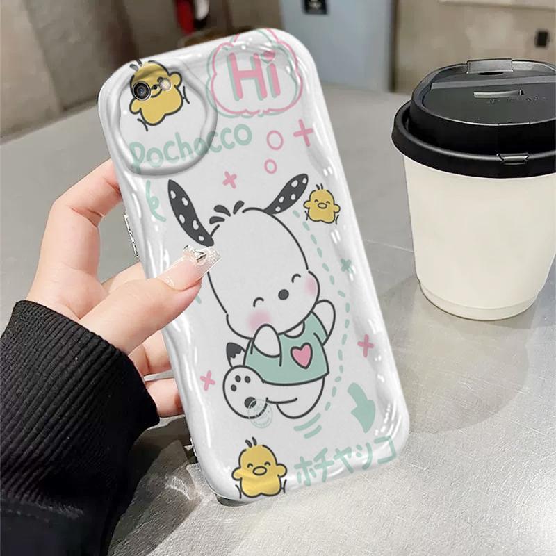 Ốp Silicon Hoạt Hình Cho iPhone 6 6S 6 Plus 6S Plus 7 8 Plus SE 2020 Vỏ Điện Thoại Mềm 3D TPU Pochacco sanrio Ốp Lưng Chống Sốc
