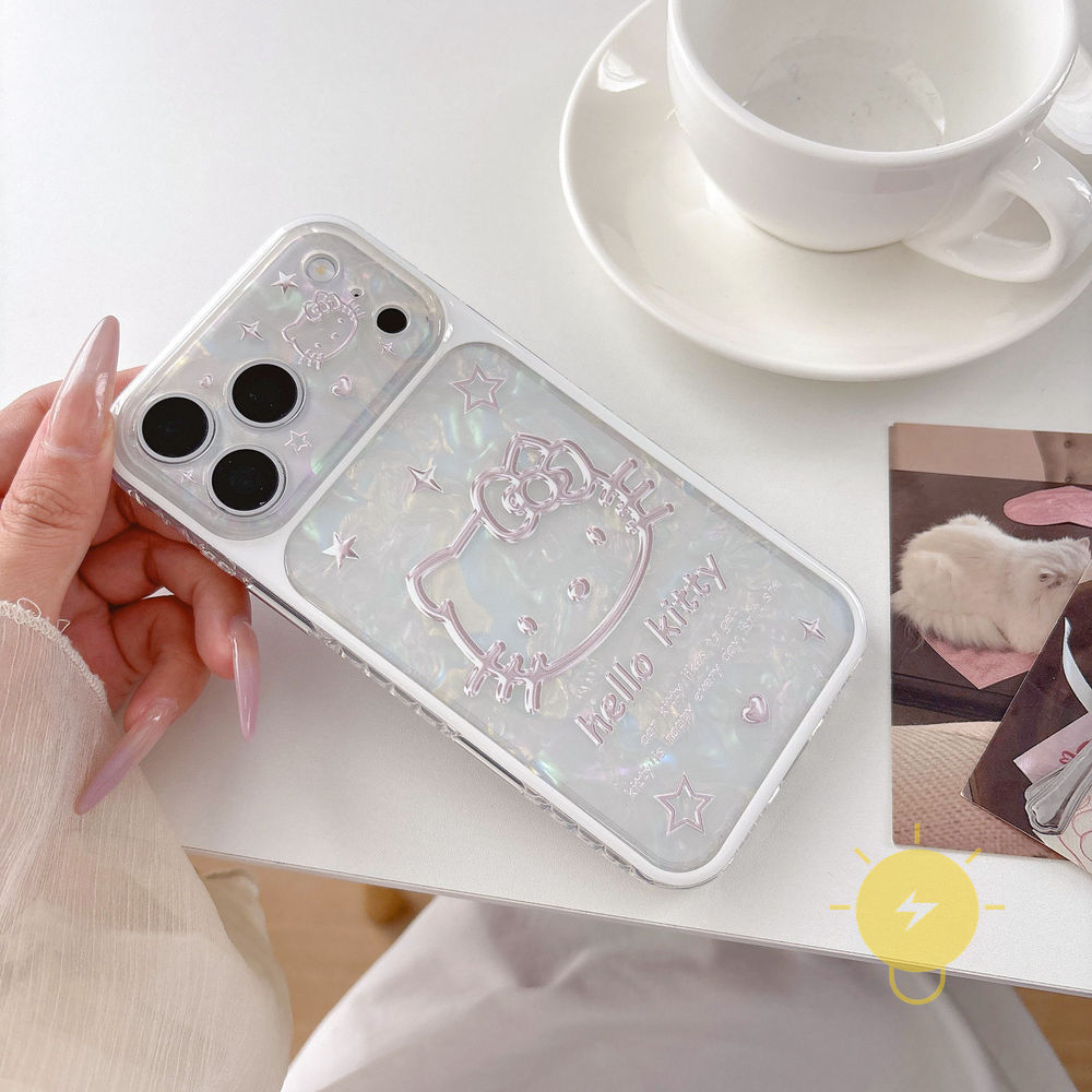 Phone Case For iPhone 17 Pro Max 16 15 TPU Star Kitty Aesthetic Korean Cute