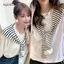AqToCna Hàn Quốc Sọc Dệt Kim Khăn Choàng Xuân Thu Nữ Áo Vai Cổ Giả Mũi Thắt Nút Khăn Choàng Nhỏ AqToCna
