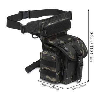 Chiến Thuật Ngoài Trời Eo Chân Túi Unisex Đi Xe Đạp Chân Túi Chụp Ảnh Dụng Cụ Di Động Lưu Trữ Ngoài Trời COS Zhang Qiling