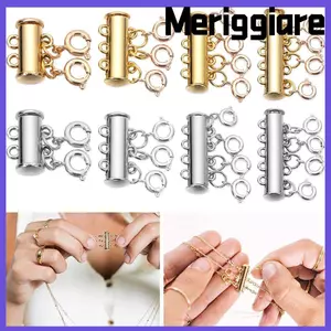 MERIGGIARE 1 Vòng Cổ Miếng Đệm Khóa Nhiều Dây Lớp Vòng Tay Phụ Kiện Trang Sức Móc Khóa Trang Sức