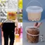 Buet nhựa rỗng không chứa BPA 150ML-1500ML có nắp Bình PP kín khí Hộp đựng trong suốt để bảo quản thực phẩm số lượng lớn VN