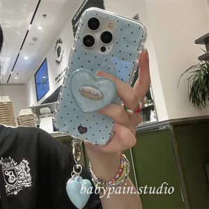Haiyan Blue Wave Dot phù hợp cho vỏ điện thoại di động iPhone17, vỏ bảo vệ Apple 16promax mới 15pro dành cho nữ 13 14 17promax 16pro 14promax 15promax