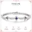 FANCIME "Vuông Lấp Lánh" Vòng Tay Tennis Bạc Sterling Sinh Nhật