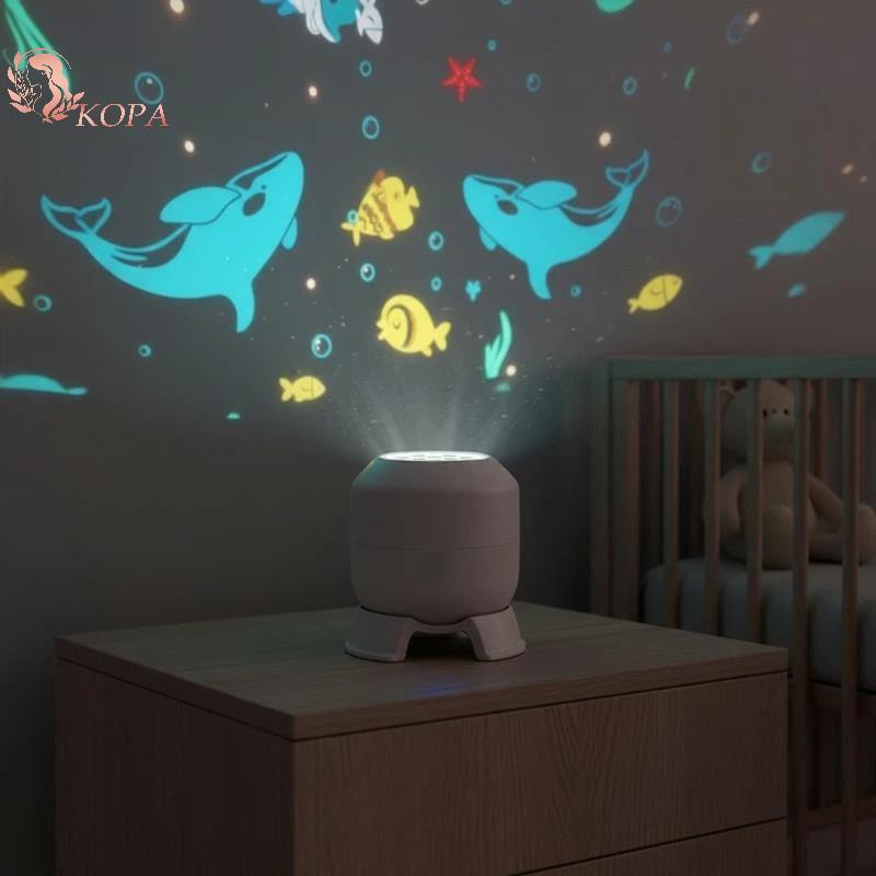 Đèn máy chiếu đại dương LED KOPA - 360° Đèn ngủ USB xoay để trang trí phòng VN