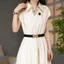 Sức Mạnh Đàn Hồi Phù Hợp Với Dây Mỏng Nữ Váy Áo Len Blazer Eo Eo Eo Eo Thắt Lưng Trang Trí Đen 5.29