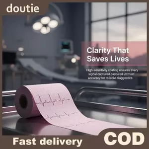 Doutie Giấy ECG 110mmx20m Lưới Đỏ Cuộn Nhiệt Với Máy ECG Tiêu Chuẩn Để Đọc Rõ Ràng VN