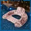 Bơm Hơi PVC Lounge Phao Nâng Tựa Lưng Bể Bơi Lounger Có Họa Tiết Ghế Xếp Phao Cho Bãi Biển