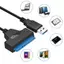 Đầu đọc bộ chuyển đổi ổ cứng gắn ngoài USB 3.0 sang SATA 2.5 "cho cáp SSD HDD ELWW