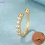 Nhẫn mũi giả SAIA, Trang sức xỏ mũi không gây dị ứng có thể điều chỉnh, Móng tay mũi màu vàng bạc thời trang Hip-Hop