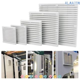 Lưới tản nhiệt quạt cửa chớp ALMA1, ABS không có quạt Bộ lọc thông gió, Hệ thống thông gió không khí Tấm che bụi màu trắng