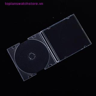Toplanswatchstore 5 / 10 Chiếc Hộ Gia Đình Tiêu Chuẩn Đĩa Đơn Hộp Bảo Quản DVD Ốp Lưng CD Nhựa Trống Trong Suốt CD Hộp Đĩa CD VN