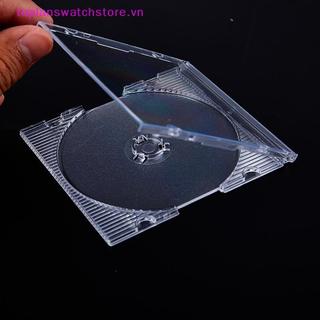 Toplanswatchstore 5 / 10 Chiếc Hộ Gia Đình Tiêu Chuẩn Đĩa Đơn Hộp Bảo Quản DVD Ốp Lưng CD Nhựa Trống Trong Suốt CD Hộp Đĩa CD VN