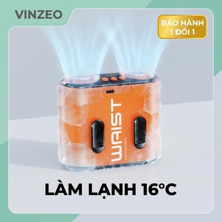 [Bảo Hành 1 Đổi 1] Quạt Đeo Lưng VINZEO W26 Pro - Chip Làm Lạnh TEC 16°C, Pin 8000mAh