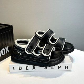 Unisex Trẻ Em Nền Tảng Dép 2026 Mùa Hè Mới Tập Đi Đôi Dây Sandal Đế Mềm Thoải Mái Đa Năng Kid Trường Chân Trần Giày