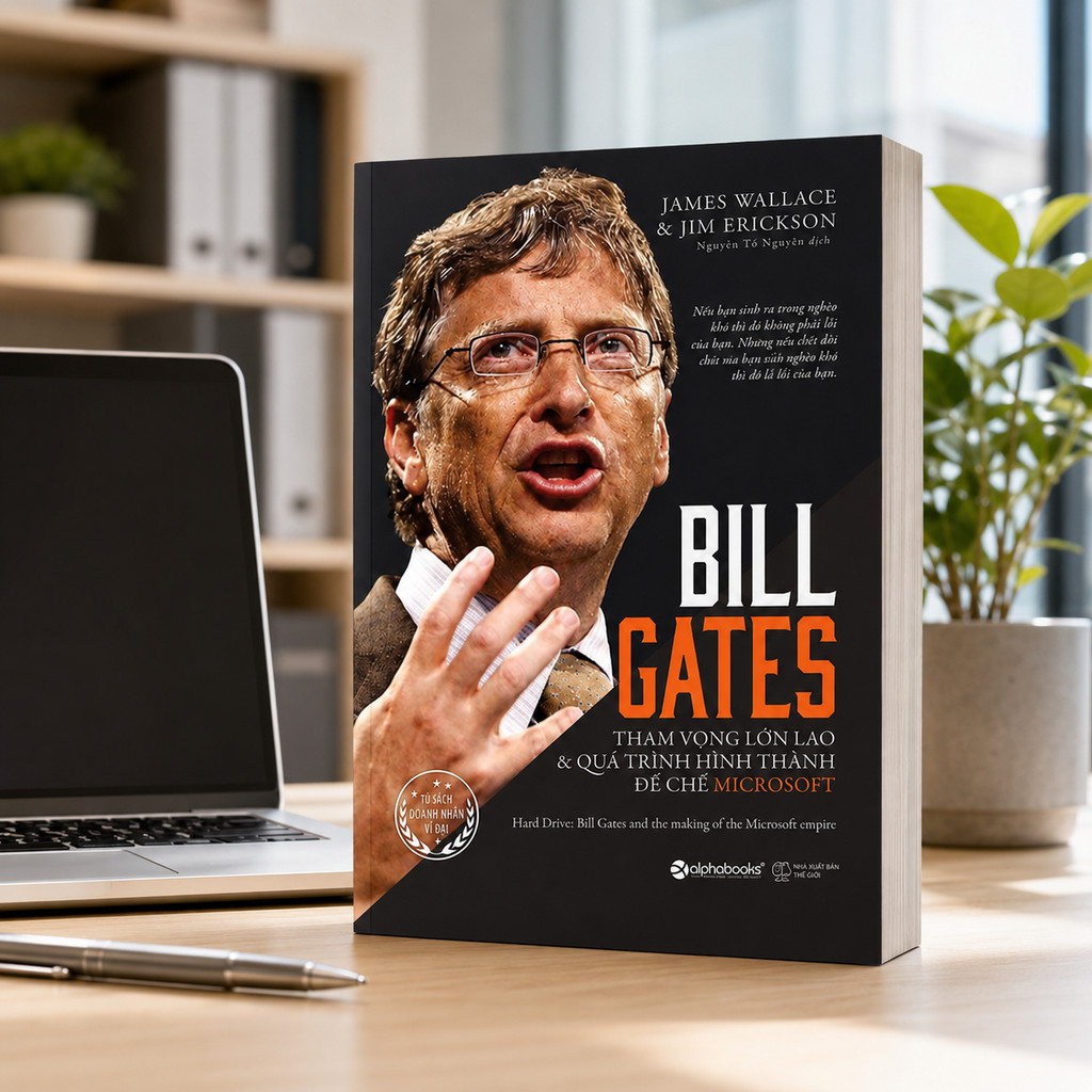 Sách - Bill Gates: Tham vọng lớn lao và quá trình hình thành đế chế Microsoft (Alpha Books)