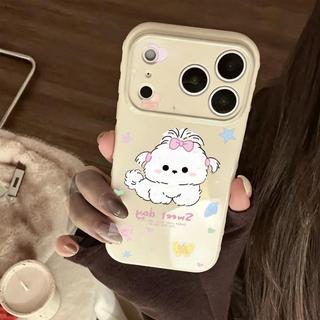 Hoa vỡBowknotPuppy cho iPhone17promax trường hợp điện thoại161514plus mềm trường hợp131121