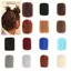 DELMER 50g / chiếc Afro Kinky xoăn số lượng lớn, Bím tóc tổng hợp Remy tóc số lượng lớn, Tóc Dreadlocks màu tự nhiên của Brazil DIY
