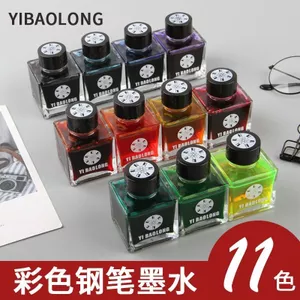 Mực màu cho bút máy Mực đỏ không chứa Carbon Mực đen Mực xanh huỳnh quang Mực mực đầy màu sắc
