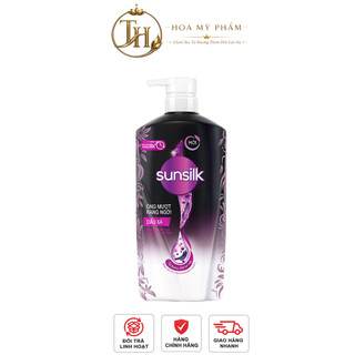 Kem xả Sunsilk cho tóc Mượt 100h (Bóng mướt-  Luminous UV / Đen óng - Glossy Black / Mềm mượt - Silky Smooth) 600g