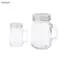 Luckyew 1 Mini Mason Jar Cho Mứt Mật Ong Di Động Chống Rò Rỉ Cà Phê Sữa Nước ép Chai Cà Phê Bảo Quản Bể Barista Phụ Kiện TQ