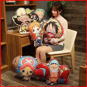 ST2 One Piece Sang Trọng Gối Luffy Nami Sanji Zoro Chopper Búp Bê Nhồi Bông Quà Tặng Cho Trẻ Em Trang Trí Nhà Đệm Đồ Chơi Trẻ Em TS2