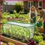Vườn Giường Có Thể Gập Lại Lưới Di Động 3.94x1.97ft Lều Bảo Vệ Giường Lớn Cho Trái Cây Rau Củ Hoa shopidaevn