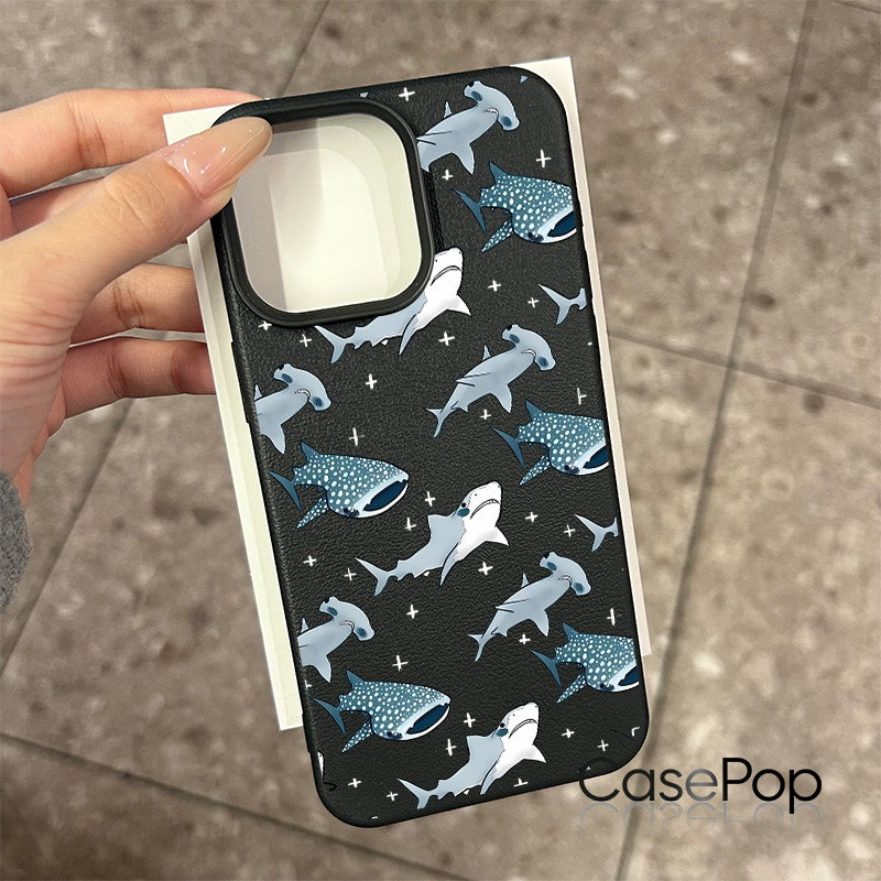 Dành cho ốp lưng iPhone 17 16 Pro Max 15 14 13 12 11 Họa tiết cá mập