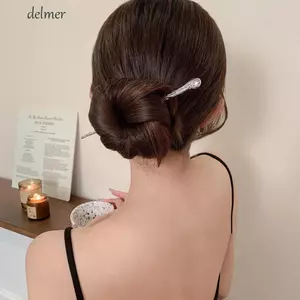 DELMER Nữ Tóc Thanh Lịch Cô Dâu Vintage Cho Bé Gái Retro Mũ Nĩa Tóc
