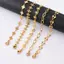 PNPIA- Vòng Tay Thép Titan Handmade Hình Học Liên Kết Dây Chuyền Vòng Tay Nữ Trang Sức Màu Vàng Quà Tặng Hàng Ngày 18cm Vòng Tay Dài