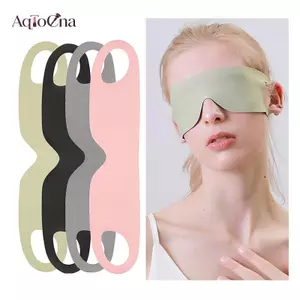 AqToCna Ánh Sáng Áo Di Động Mỏng Băng Lụa Mắt Cho Du Lịch Mùa Hè Ngủ Bịt Mắt Có Tai Treo Miếng Dán Mắt Unisex AqToCna