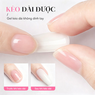 Miss Gooey Miếng Dán Nối Dài Móng Tay Dính Chắc, Định Hình Giấy, Giá Đỡ, Keo Dán Không Dính Tay