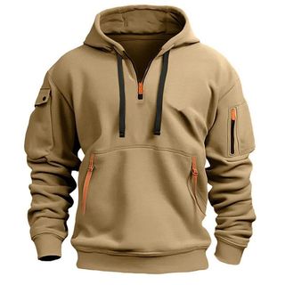 Áo nỉ nam có mũ trùm đầu GKSS Nhật Bản phong cách Harajuku nhiều túi thể thao phong cách chức năng