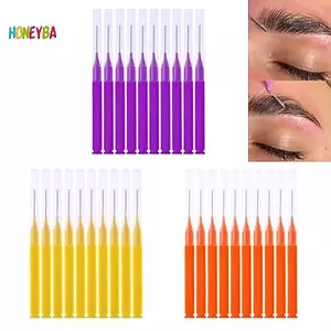 < Honeyba > 10 Chiếc Bàn Chải Micro Có Thể Uốn Cong Dùng Một Lần Microbrush Applicators Nối Mi Nối Mi Keo Làm Sạch Bàn Chải Lông Mi Cho Lông Mi Đẹp