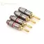 Ge 4 chiếc Mạ Vàng BFA 4mm Chuối Cắm Nam Loa Kết Nối Adapter n