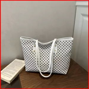 GC2 Phong Cách Hàn Quốc PU Nữ Túi Đeo Vai Phong Cách Đa Năng Dung Tích Lớn Đi Lại Túi Tote CG2