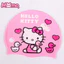 Hello Kitty Pink Phim hoạt hình dễ thương Kính bơi và mũ bơi chống nước thông thường dành cho trẻ em