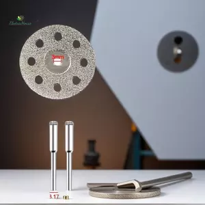 31 Chiếc Đĩa Cắt Kim Cương Chà Nhám Bánh Xe Mài Cưa Tròn de Chế Biến Gỗ Kim Loại Dremel Máy Khoan Mini Dụng Cụ Quay Truy Cập mới