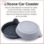 THÊM Đế Lót Xe Ô Tô Chống Trơn Trượt Thảm Silicon Cho Ô Tô Cốc Nước Nội Thất Tự Động Chống Trơn Trượt Cốc Miếng Lót Đồ Uống Thảm Trang Trí Phụ Kiện BSS