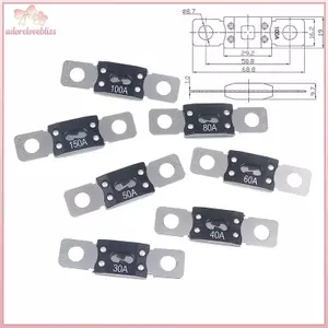 THÊM 1 / 3 Chiếc ANM Mega Bu Lông Cầu Chì 30A 40A 50A 60A 80A 100A 150A 200A 250A 300A de Cầu Chì Cho Xe Thuyền Phụ Kiện Âm Thanh BSS
