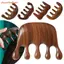 Bàn chải tóc FAVORITEGOODS, Lược Massage tuần hoàn máu bằng gỗ gụ, Salon mượt mà Cung cấp Meridian Thư giãn đầu máy mát xa Dụng cụ tạo kiểu tóc