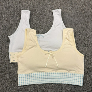 Áo lót cho bé gái tuổi dậy thì - Cotton mềm mại không gọng thoáng khí mặc thể thao hằng ngày