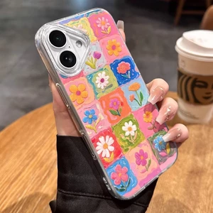Ốp Điện Thoại Hoa Nổi Ba Chiều Thích Hợp Cho iPhone16promax Spring 14 Apple 17 Long Lanh 15 / 13 Bộ