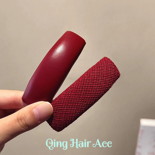 Rượu Vang Đỏ Nổ bb Kẹp Nữ Trán Tóc Gãy Bên Kẹp Tóc Cao Cấp Đầu Lưng Gãy Tóc Mũ Đội Đầu Sang Trọng