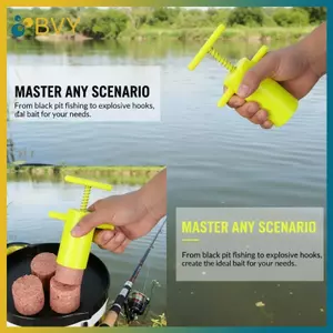 Công cụ ép mồi câu cá BVY 1 3 5 Cái Bộ khuôn mồi DIY Máy làm mồi mềm cho gia đình Câu cá ngoài trời cắm trại.