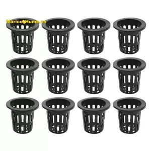 100 Gói 2.36 Inch Lưới Cốc Có Rãnh Lưới Rộng Môi Lọc Cây Lưới Nồi Xô Giỏ Thủy Canh Aquaponics Phong Lan