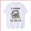 GC1 G-DRAGON BIGBANG ZOA thoải mái mềm mại mới Áo thun người hâm mộ quà tặng FAM tay ngắn áo thun GC1