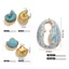 IFASIN Ocean Shell Charms, Kích thước lớn Phong cách bãi biển Conch Charms, Chủ đề đại dương thời trang Thép không gỉ DIY Vòng cổ quyến rũ Dự án DIY