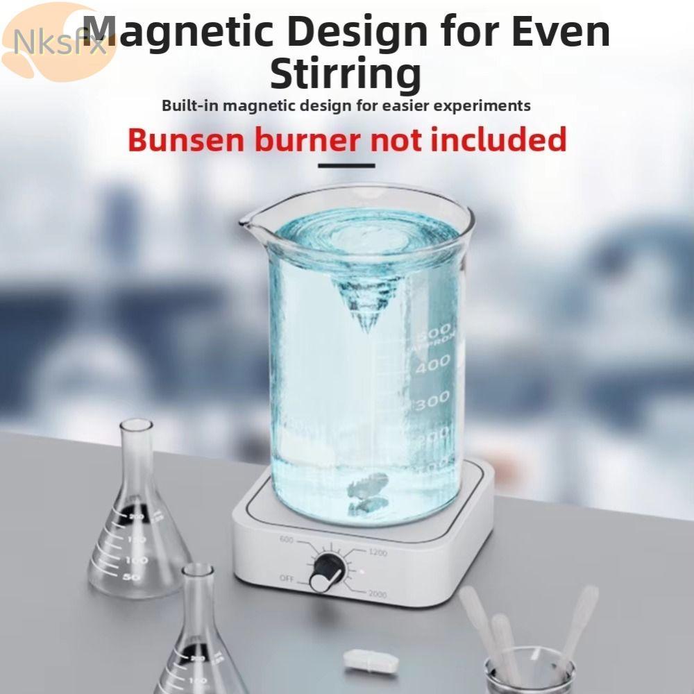 Máy trộn từ tính NKSFX, Động cơ DC không chổi than có thanh khuấy Đĩa khuấy từ tính, Pin Lithium-ion chuyên nghiệp 2000RPM Máy khuấy từ tính tại nhà